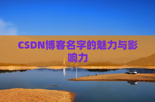 CSDN博客名字的魅力与影响力